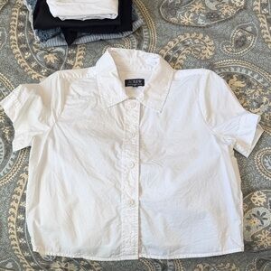 J. Crew White Button Down Shirt